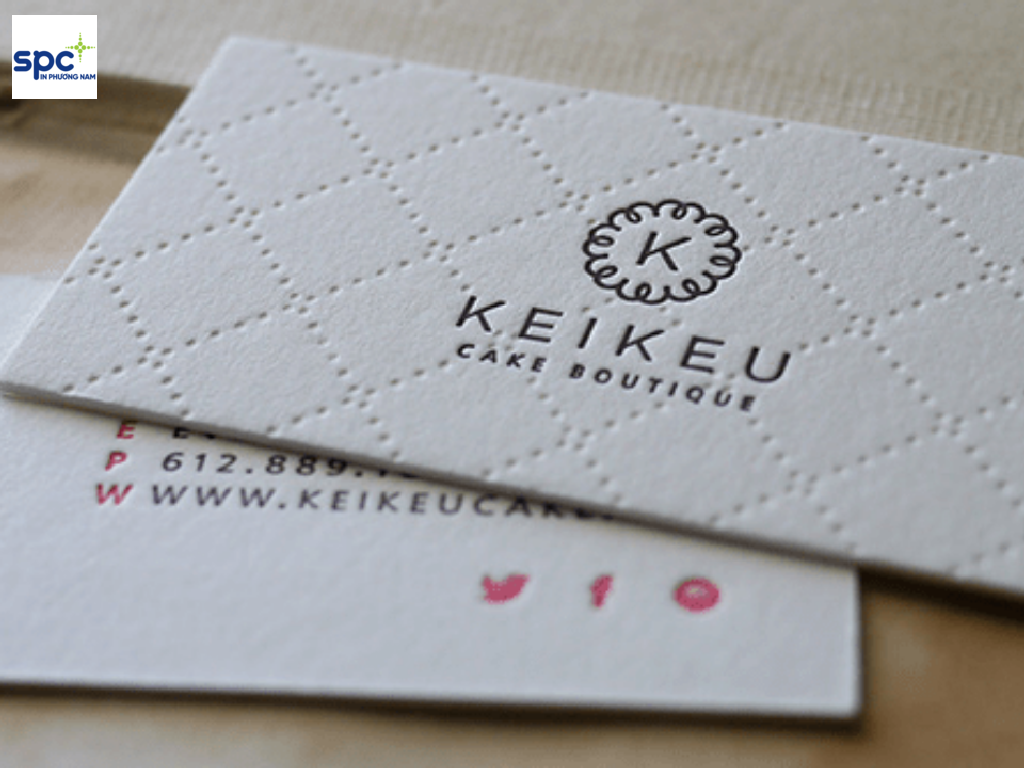 Mẫu name card dập nổi