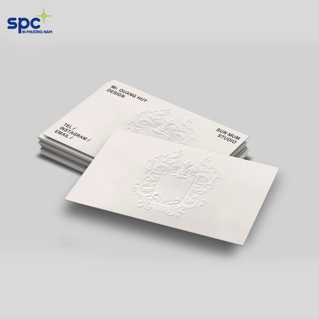 Mẫu in dập/ nổi cũng được nhiều doanh nghiệp ưa chuộng Mẫu in dập/ nổi cũng được nhiều doanh nghiệp ưa chuộng