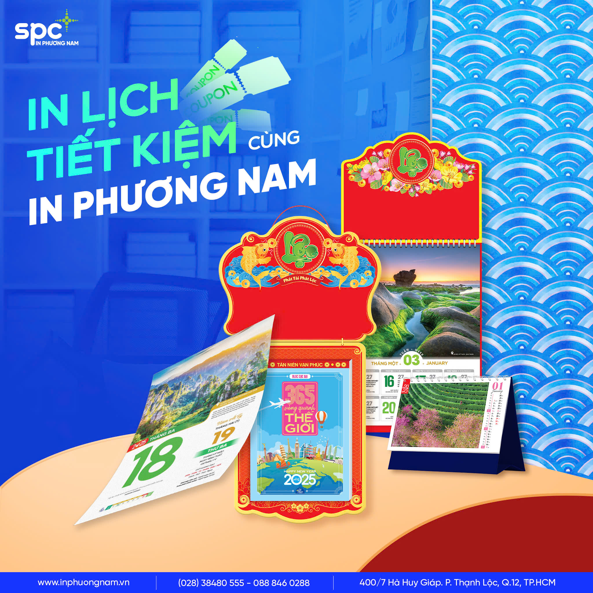 Liên hệ In Phương Nam đặt Lịch giá xưởng và nhận nhiều ưu đãi