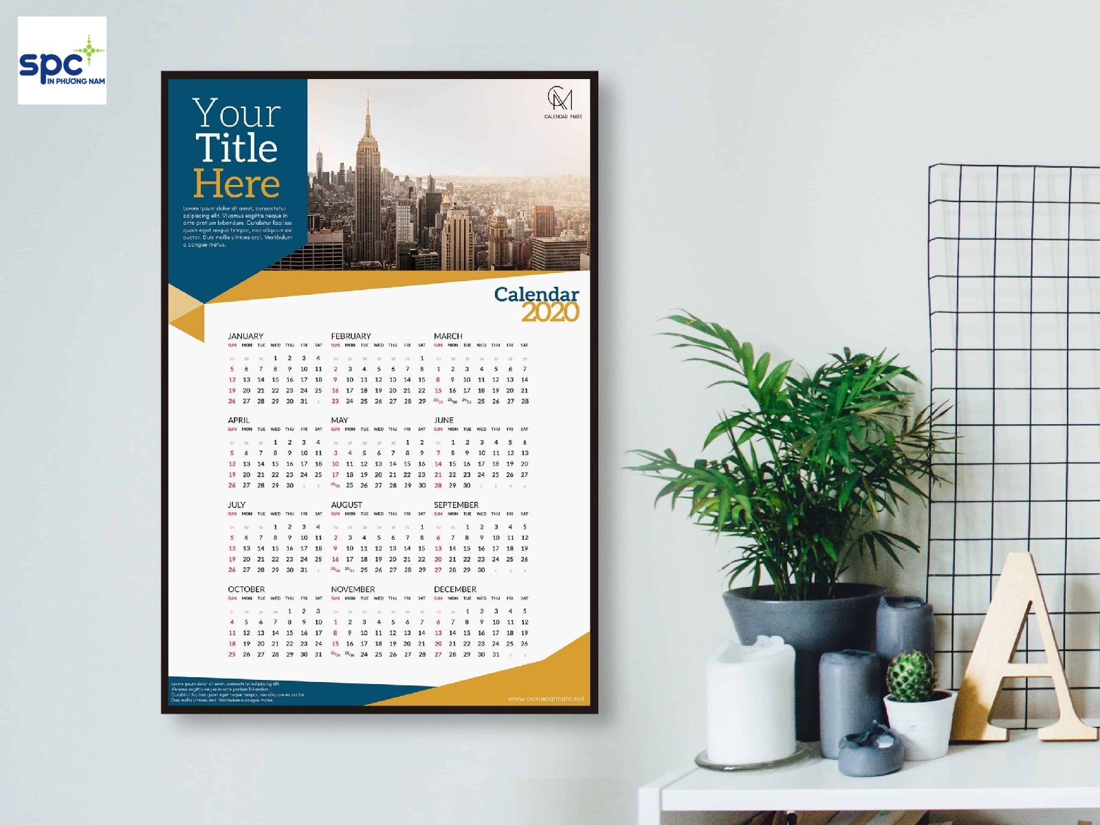 Lịch treo tường 1 tờ là dòng sản phẩm được ưa chuộng nhờ thiết kế đơn giản nhưng tiện dụng