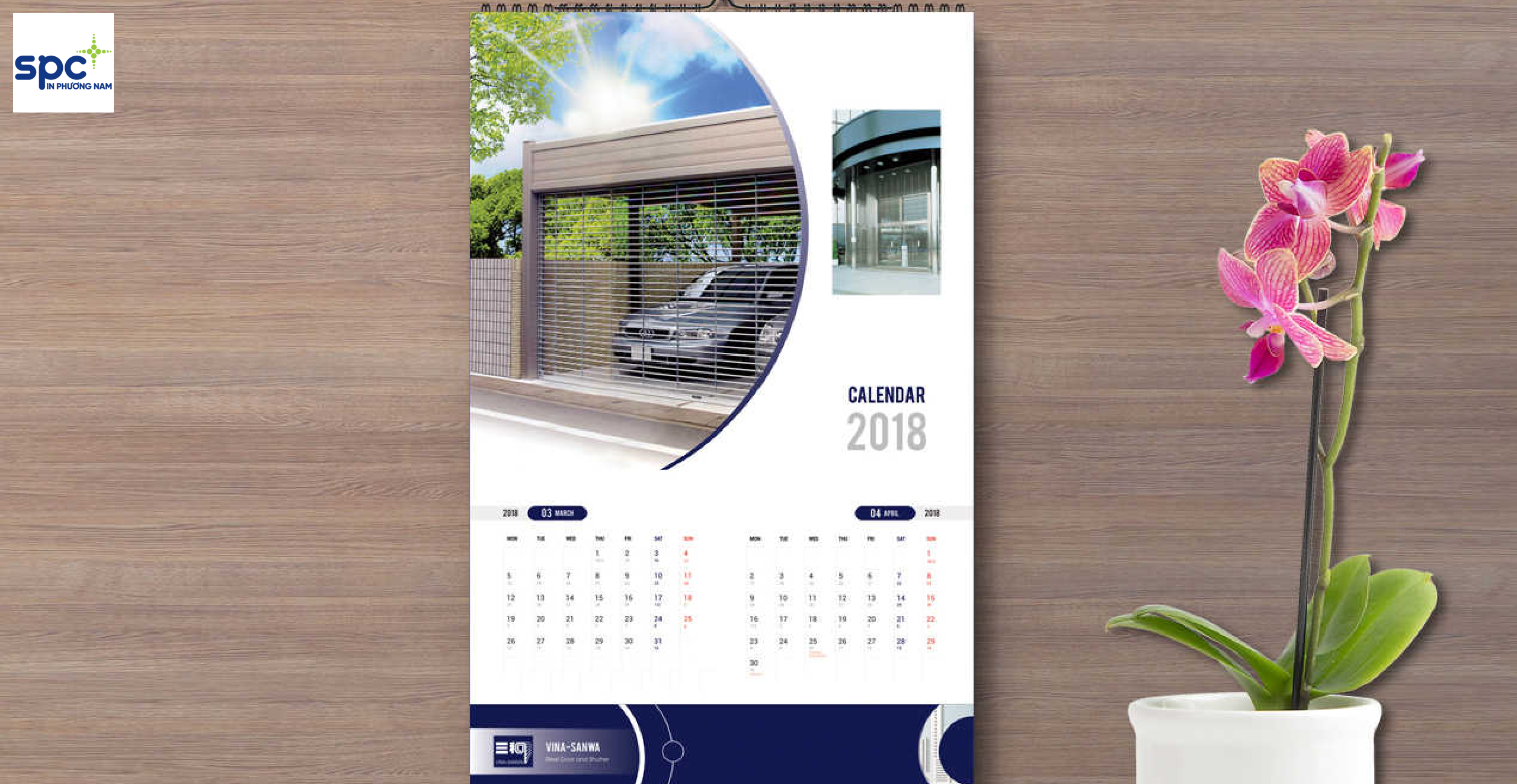 Lịch treo tường 7 tờ lò xo rất được ưa chuộng nhờ thiết kế thẩm mỹ, hình ảnh bắt mắt