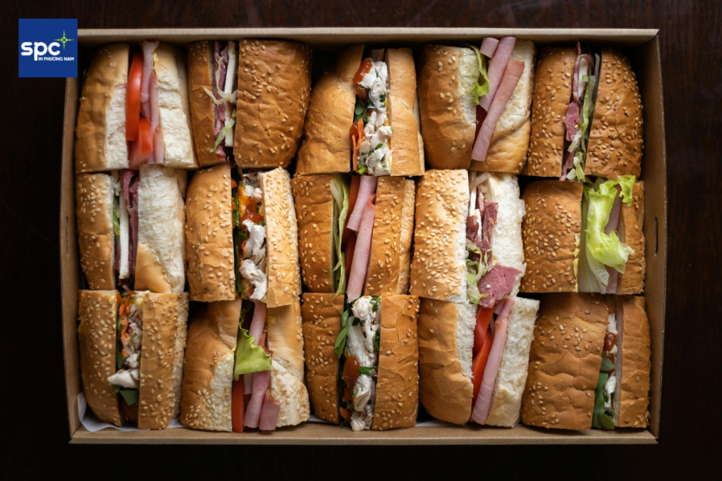 Đặc điểm của hộp giấy đựng sandwich chống thấm dầu Đặc điểm của hộp giấy đựng sandwich chống thấm dầu
