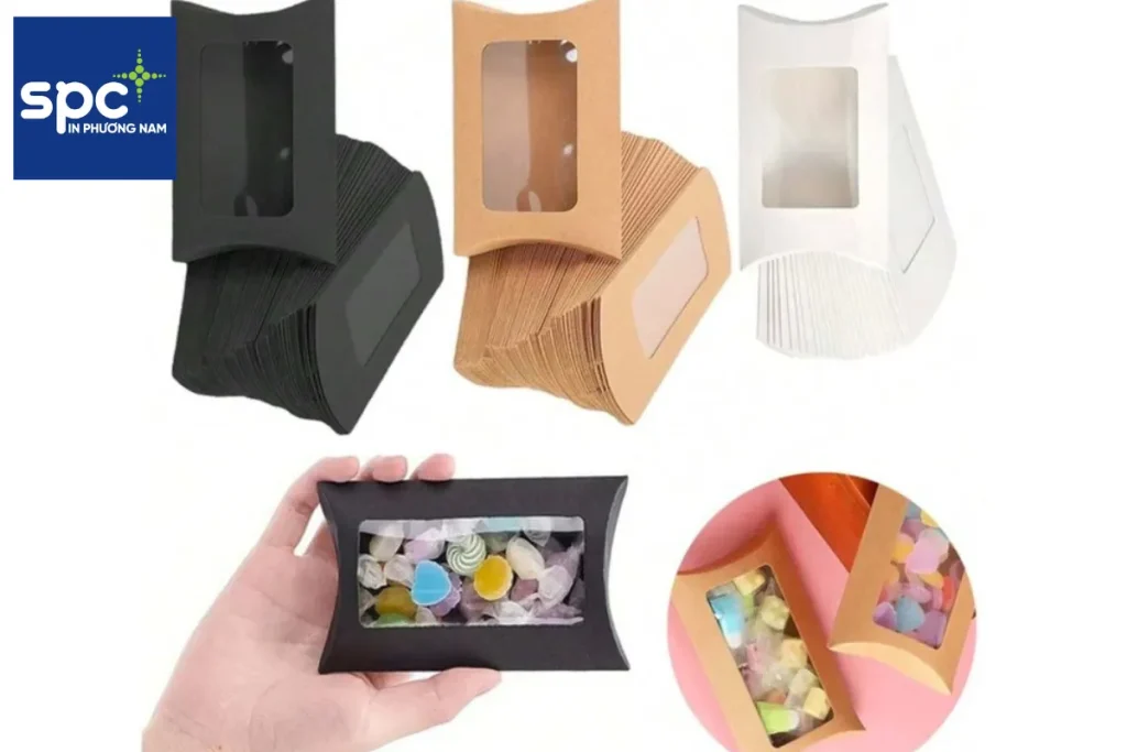 Chất liệu và thiết kế hộp giấy đựng kẹo Chất liệu và thiết kế hộp giấy đựng kẹo