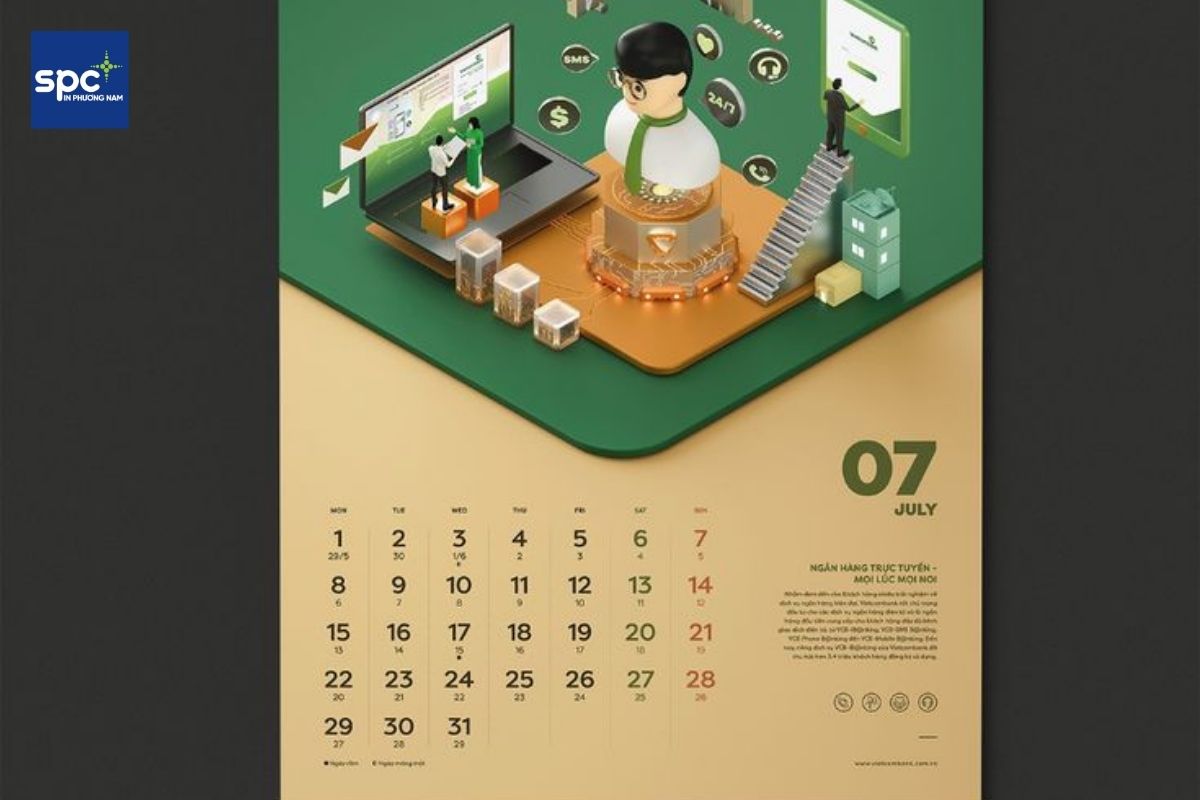 In lịch treo tường làm quà tặng doanh nghiệp