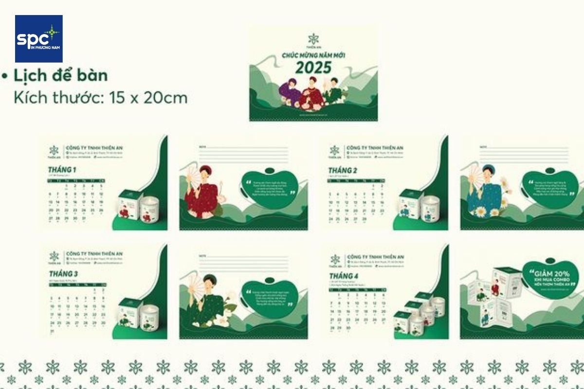 Các xu hướng thiết kế lịch sáng tạo 2026 nổi bật