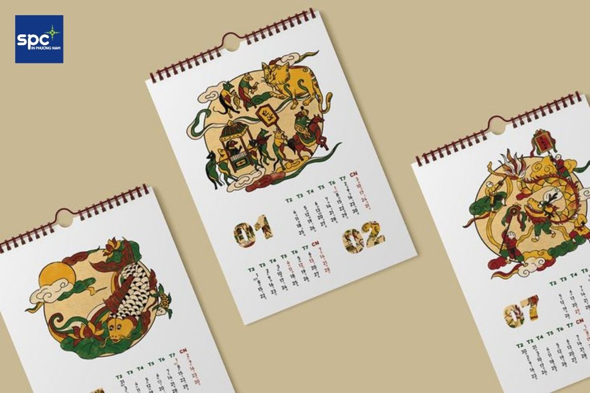 Quy trình in lịch treo tường làm quà tặng tại In Phương Nam